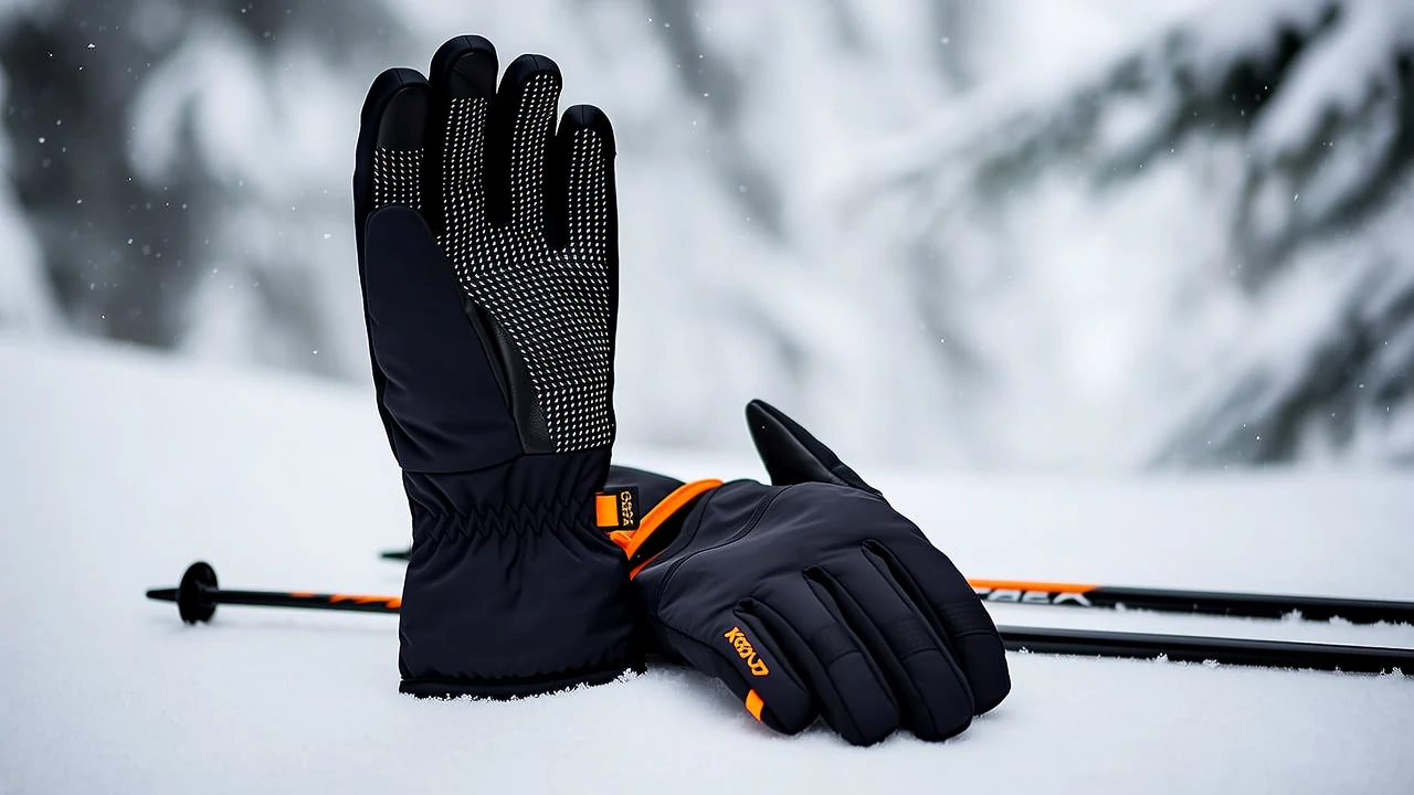 Insulated waterproof ski gloves