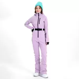 Hooded Women Skiing Overall 