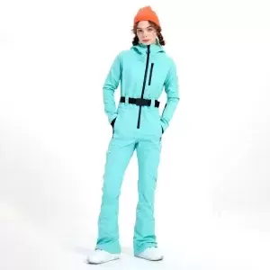 Hooded Women Skiing Overall 