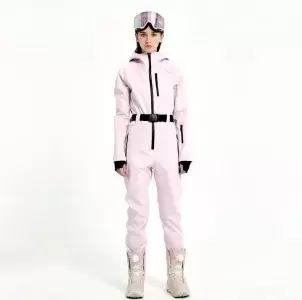 Hooded Women Skiing Overall 