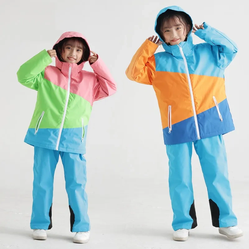 Reflective Winter Children Ski Set