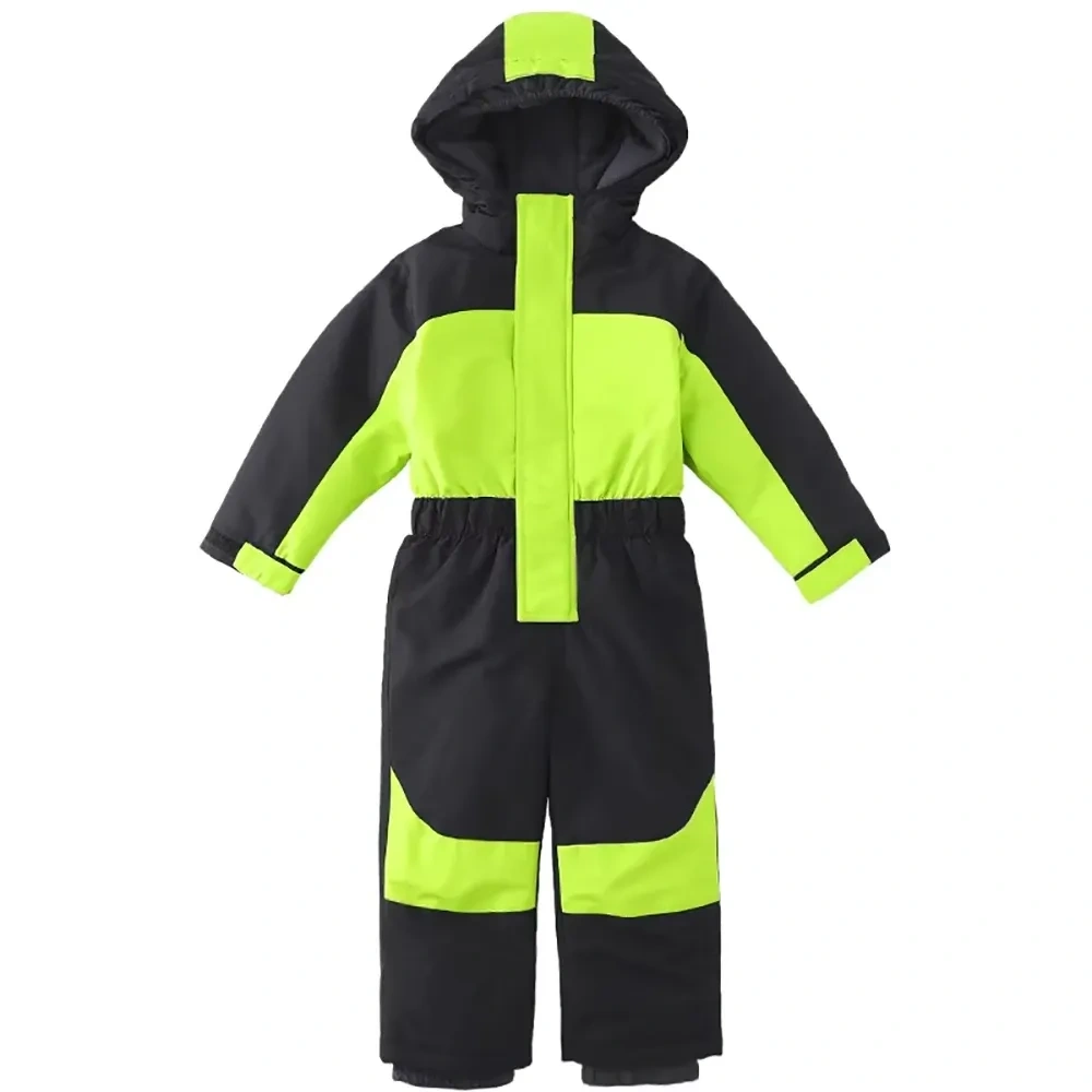 Boys Girls One Piece Snowsuit Waterproof Ski Snowboard Coverall