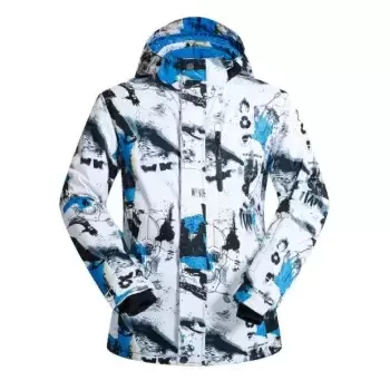 Men Waterproof Printed Ski Jacket HSKJ-021